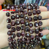 Dark Red Garnet Beads 8mm Faceted Stone 15''