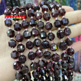 Dark Red Garnet Beads 8mm Faceted Stone 15''