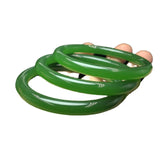 Deep Lake Water Green Jade Bar Bracelet