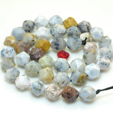 Natural Dendritic Opal Star Cut Faceted Nugget Loose Beads Gemstone