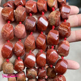 Stone Spacer Loose Beads 15x20mm Smooth Twisted Shape DIY Jewelry Making