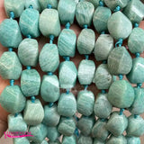 Stone Spacer Loose Beads 15x20mm Smooth Twisted Shape DIY Jewelry Making