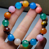 Mixed Aquamarine Amazonite Rose Quartz Agate Bracelet 10mm 12mm AAAAA