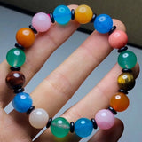 Mixed Aquamarine Amazonite Rose Quartz Agate Bracelet 10mm 12mm AAAAA
