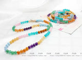 Mixed Stone Rainbow Lapis Chalcedony Beads Bracelet