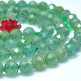 Natural Diopside Faceted Round Loose Beads Gemstone Bracelet Necklace Diy