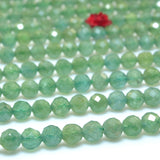Natural Diopside Faceted Round Loose Beads Gemstone Bracelet Necklace Diy