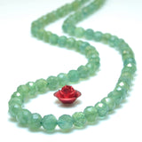 Natural Diopside Faceted Round Loose Beads Gemstone Bracelet Necklace Diy