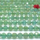 Natural Diopside Faceted Round Loose Beads Gemstone Bracelet Necklace Diy