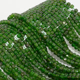 Natural Diopside Irregular Cube Beads 4mm