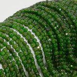 Natural Diopside Irregular Cube Beads 4mm