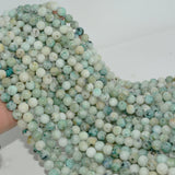 Natural Dioptase on Quartz Round Beads 10mm