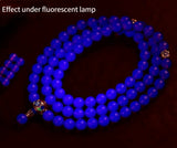 Dominica Lamper 108 Beads Bracelet Violet Honey Wax Amber Beads Bracelet