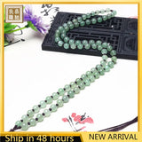 Natural Dongling 6mm Beads Hand Woven Necklace Rope Agate Pendant