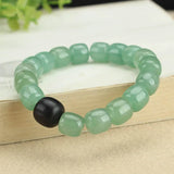Dongling Jade Bracelet Couple Bracelet Crystal Bead Green Jade Bracelet