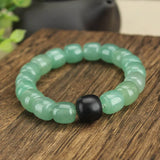 Dongling Jade Bracelet Couple Bracelet Crystal Bead Green Jade Bracelet