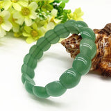 Natural Dongling Jade Green Hand Row Ice Seeds Semicircle Emerald Lucky Stone