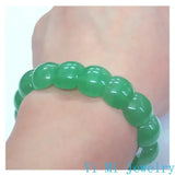 Natural Dongling Jade Green Hand Row Ice Seeds Semicircle Emerald Lucky Stone