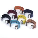Natural Double Freshwater Pearl Charm Leather Bangle Cuff