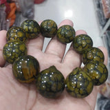Dragon Agate Bracelet for Men 20MM Ethnic Jewelry