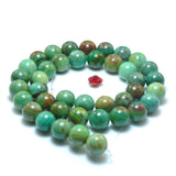 Dragon Blood Jade Smooth Round Loose Beads Green Gemstone Bracelet Necklace