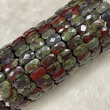 Dragon Bloodstone Beads Bracelet Gemstone Jewelry Bangle