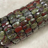 Dragon Bloodstone Beads Bracelet Gemstone Jewelry Bangle