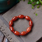 Dragon Pattern Agate Bracelet Ice Cracked Bead Lucky Bracelet