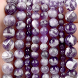 Natural Dream Lace Purple Amethysts Round Beads 6/8/10/12mm