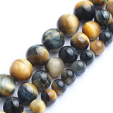 Yellow Tiger Eye Stone Beads 15inch 6/8/10mm Round Spacer Beads