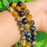 Yellow Tiger Eye Stone Beads 15inch 6/8/10mm Round Spacer Beads