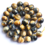 Yellow Tiger Eye Stone Beads 15inch 6/8/10mm Round Spacer Beads
