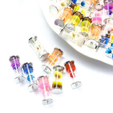 Dried Flower Glass Bottle Charms DIY Jewelry Findings Necklace Keychain Pendant