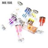 Dried Flower Glass Bottle Charms DIY Jewelry Findings Necklace Keychain Pendant