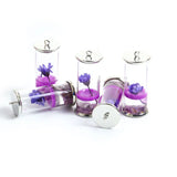Dried Flower Glass Bottle Charms DIY Jewelry Findings Necklace Keychain Pendant