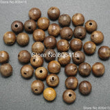 Driftwood Round Wood Beads Bracelet Charm 18mm (100 Pcs/Pack)