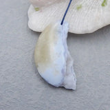 Natural Drusy Lace Agate Drilled Necklace Pendant Bead 57x31x9mm 22g