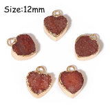 Druzy Crystal Stone Pendant Multi-shape Charms for Jewelry Making DIY