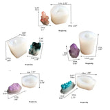 Natural Druzy Stone Quartz Rock Cluster Epoxy Resin Mold Jewelry Making