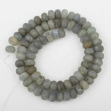 Matte Amethysts Agates Amazonite Rondelle Loose Beads Bracelet Necklace