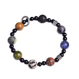 Natural Duobao Crystal Bracelet Sodalite Unakite Stone