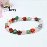 Love Agate Chalcedony Powder Bracelet for Women