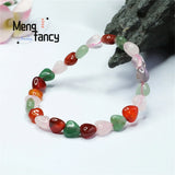 Love Agate Chalcedony Powder Bracelet for Women