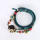 Natural Dzi Bead Pendant Necklace for Women Men