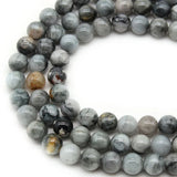 Eagle Eye Stone Round Beads 6/8/10/12mm 15'' Strand