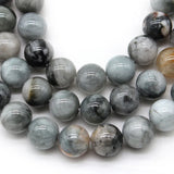 Eagle Eye Stone Round Beads 6/8/10/12mm 15'' Strand
