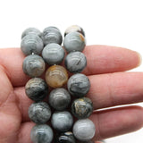 Eagle Eye Stone Round Beads 6/8/10/12mm 15'' Strand