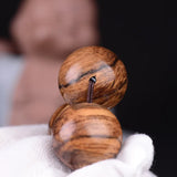 Eaglewood Bracelets Tiger Stripes Beads Wood Buddha Bracelet Men Women Jewelry