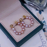 Natural 4-5mm Donut Earrings with Multiple Ways to Wear