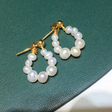 Natural 4-5mm Donut Earrings with Multiple Ways to Wear
